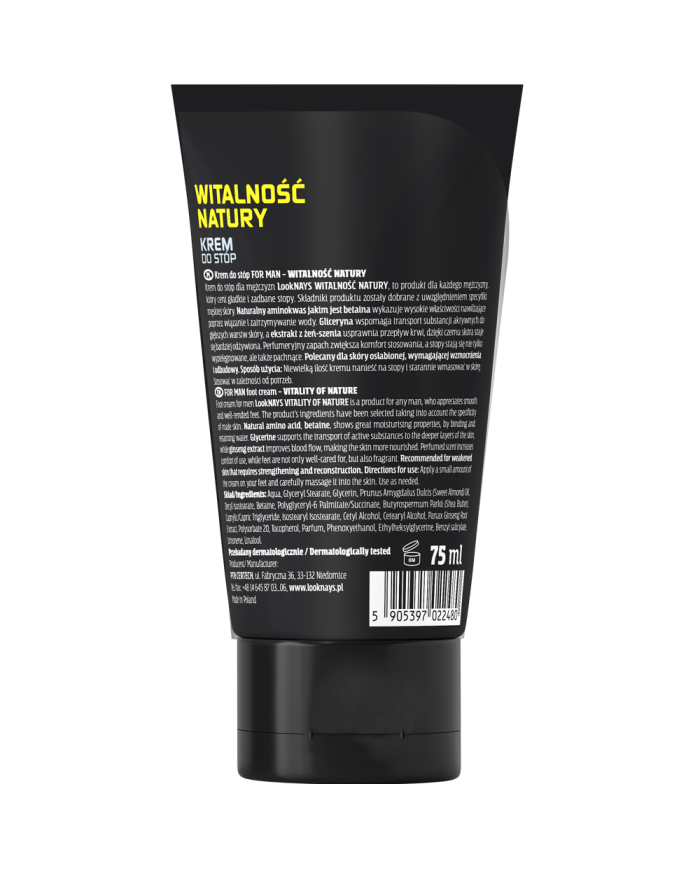 Krem do stóp FOR MEN LookNAYS – Witalność Natury
